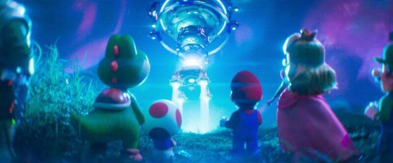 Fox McCloud standing off the lefthand side