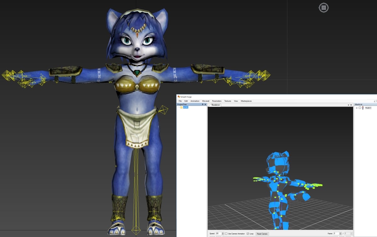 Star Fox Adventures Krystal Mod Work Continues